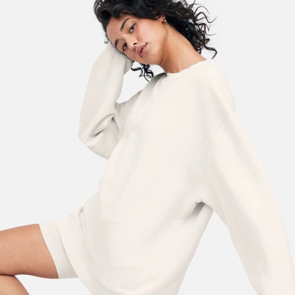 oversized amber fleece sweatshirt sz s/xs